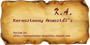 Keresztessy Anasztáz névjegykártya